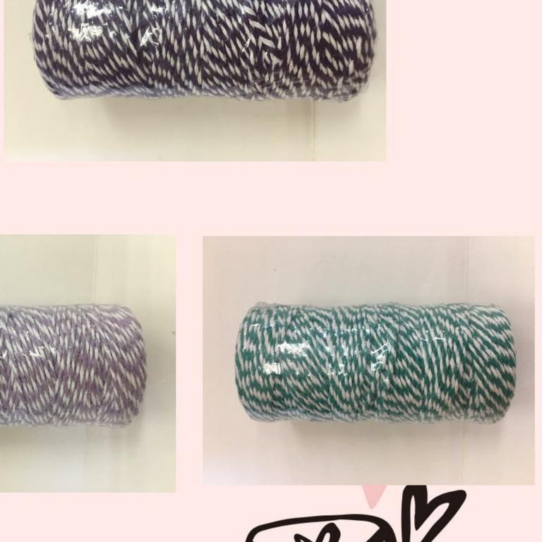 ☑ 100 METER - BAKERS TWINE 2 MM | BENANG IKAT KATUN | BENANG HIAS | TALI WARNA | COTTON ☃