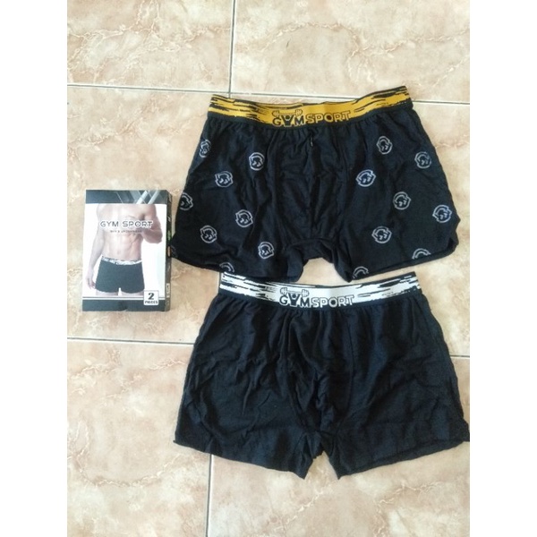 2 PCS CELANA SEGI EMPAT 033 / CELANA BOXER SEGI EMPAT