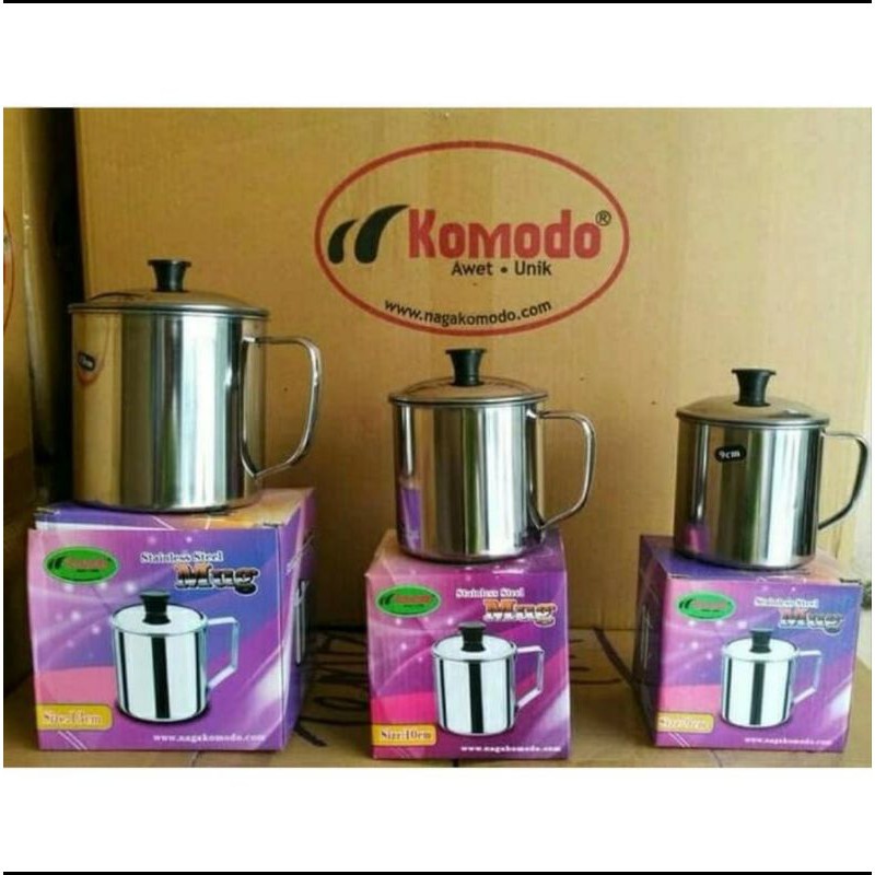 Komodo 12cm , Gelas Mug, Mug Stainlis