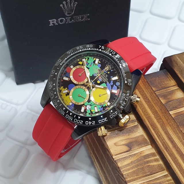 JAM TANGAN ROLEX DAYTONA CRHONOGRAPH RUBBER