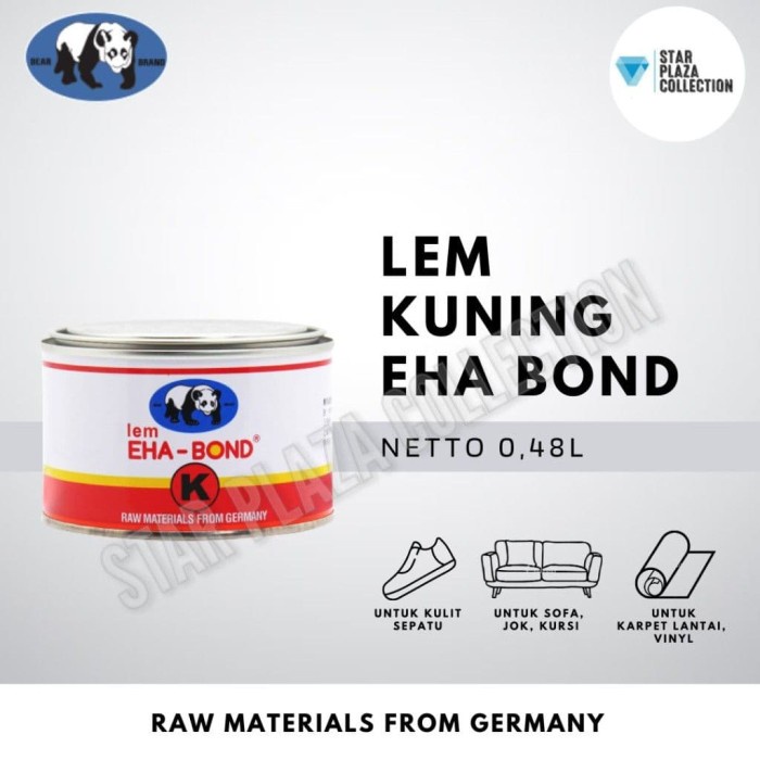 Jual Lem Kuning Eha Bond Merah 500 Gram 0 5kg 0 5l Kulit Busa