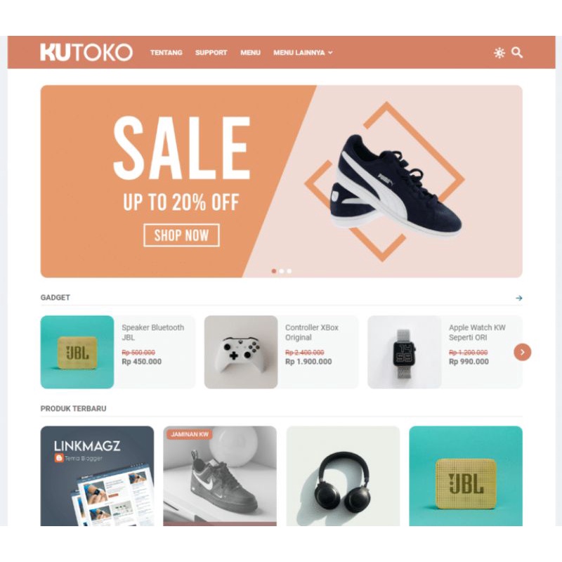 Template Kutoko untuk Blogger/Blogspot