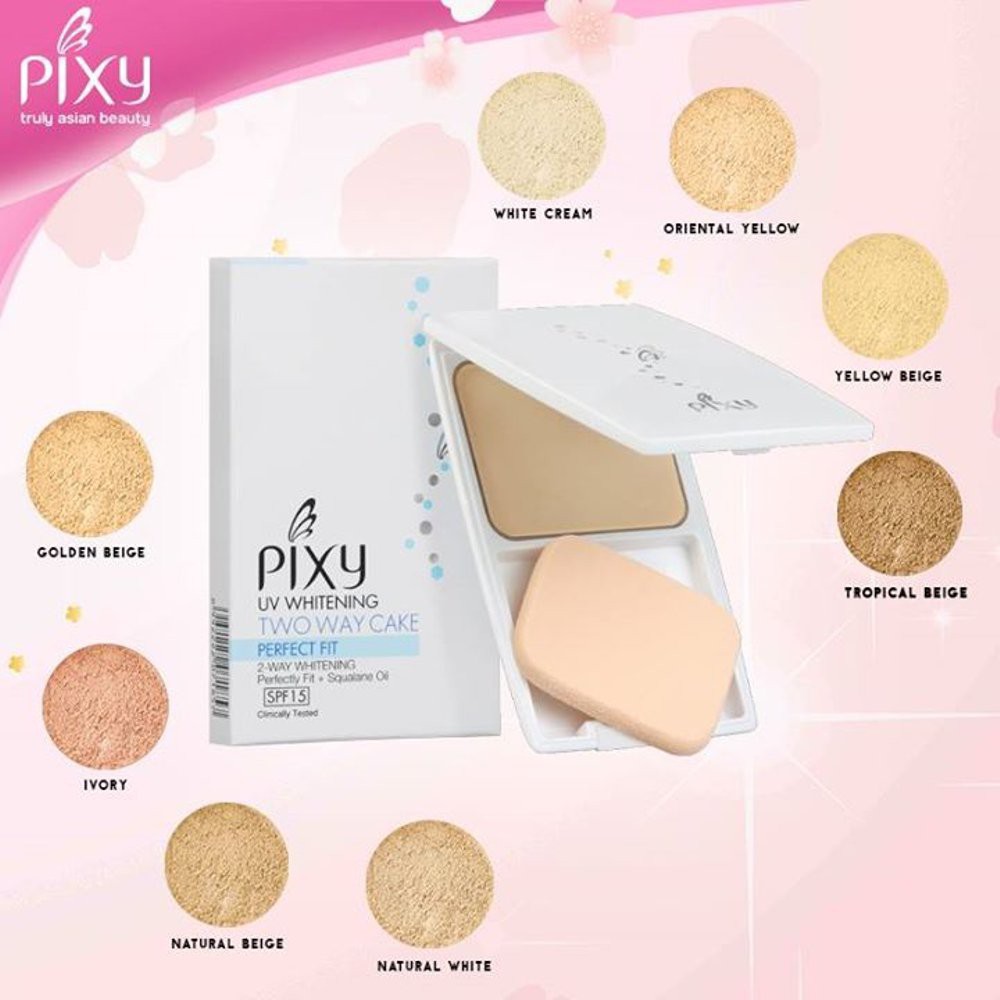 PIXY Perfect FIT TWC Refill 12.2g | bedak padat two way cake UV Whitening