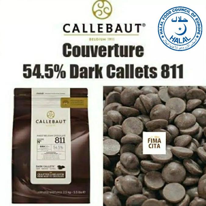 

CALLEBAUT COKLAT COUVERTURE 54.5% 100 GR / DARK CALLETS IMPORT HALAL