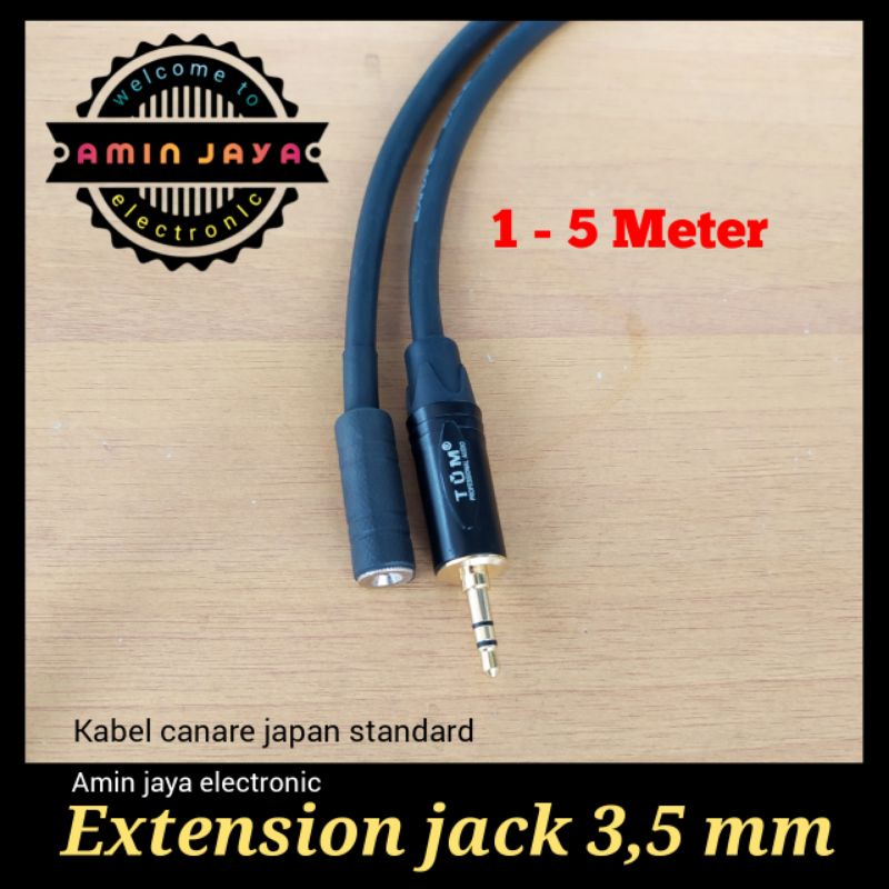 Extension kabel jack 3,5 male to female