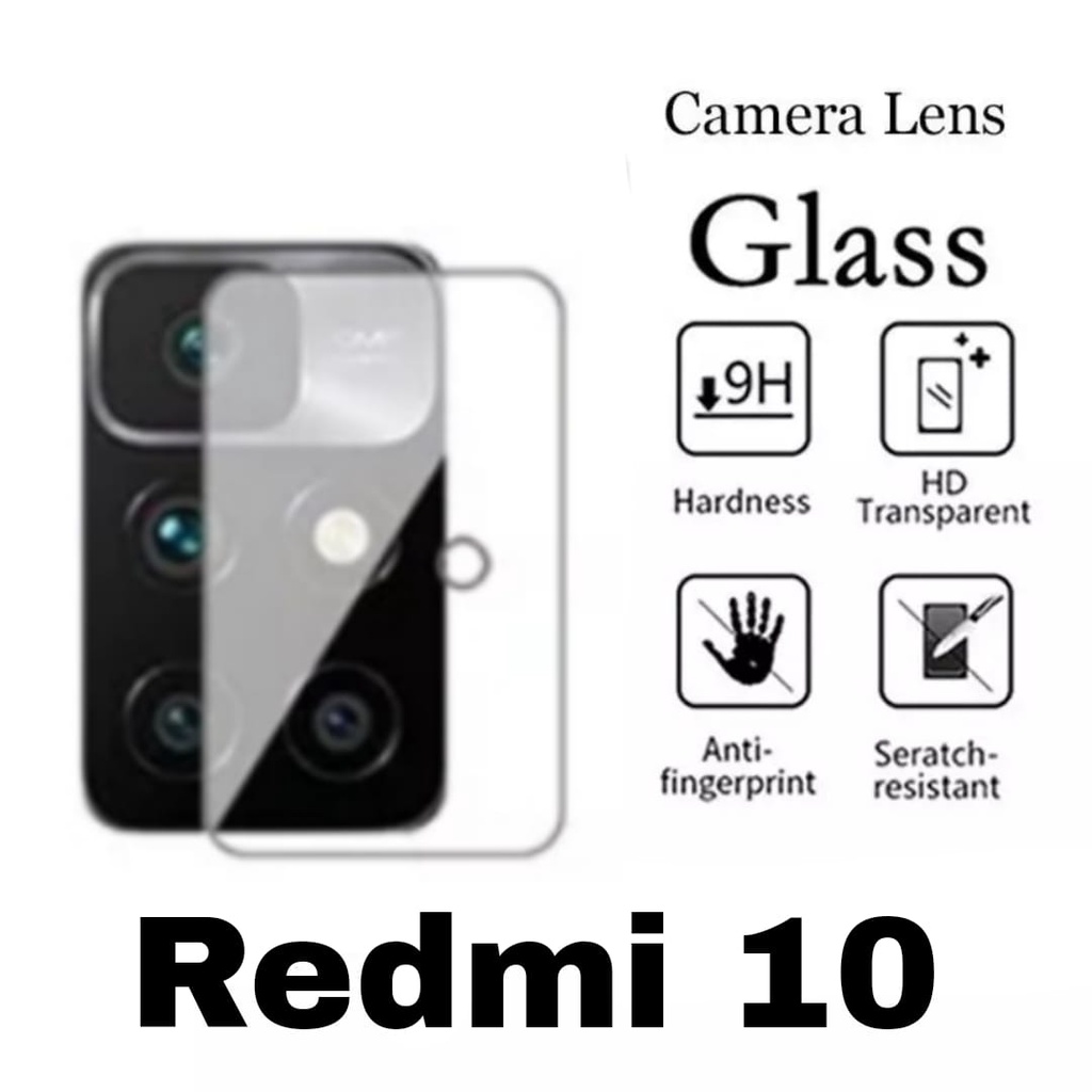 Paket 4in1 Xiaomi Redmi 10 / 10 Prime Case AirBag Clear + Anti Gores Layar + Garskin Free Tempered Camera Glass