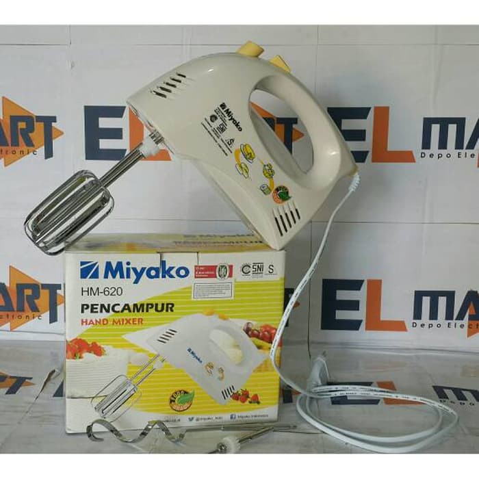 Hand Mixer Listrik Pencampur Miyako HM 620 - HM620 Mixer Tangan 190 watt Original