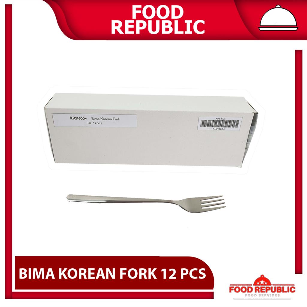 BIMA KOREAN FORK 12 PCS SET - GARPU KOREA KR216004 STAINLESS SUS304