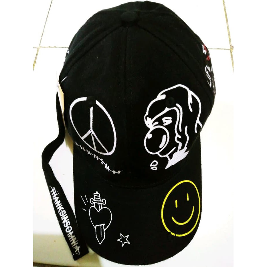 Topi Baseball Basebal Thanksinsomnia Tali Panjang Cakop Premium Jersey