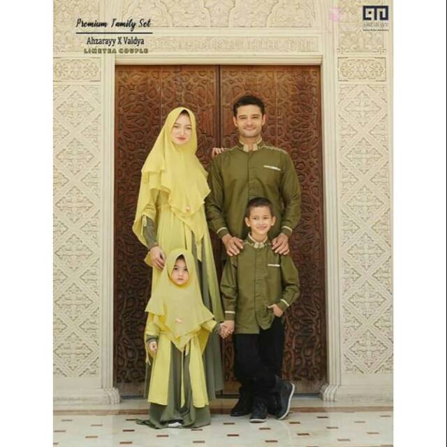 30+ Ide Baju Sarimbit Keluarga Gamis Couple Keluarga Terbaru 2020