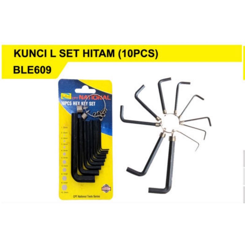 Kunci L set 10Pcs 1.5-10mm CPT NATIONAL best quality product