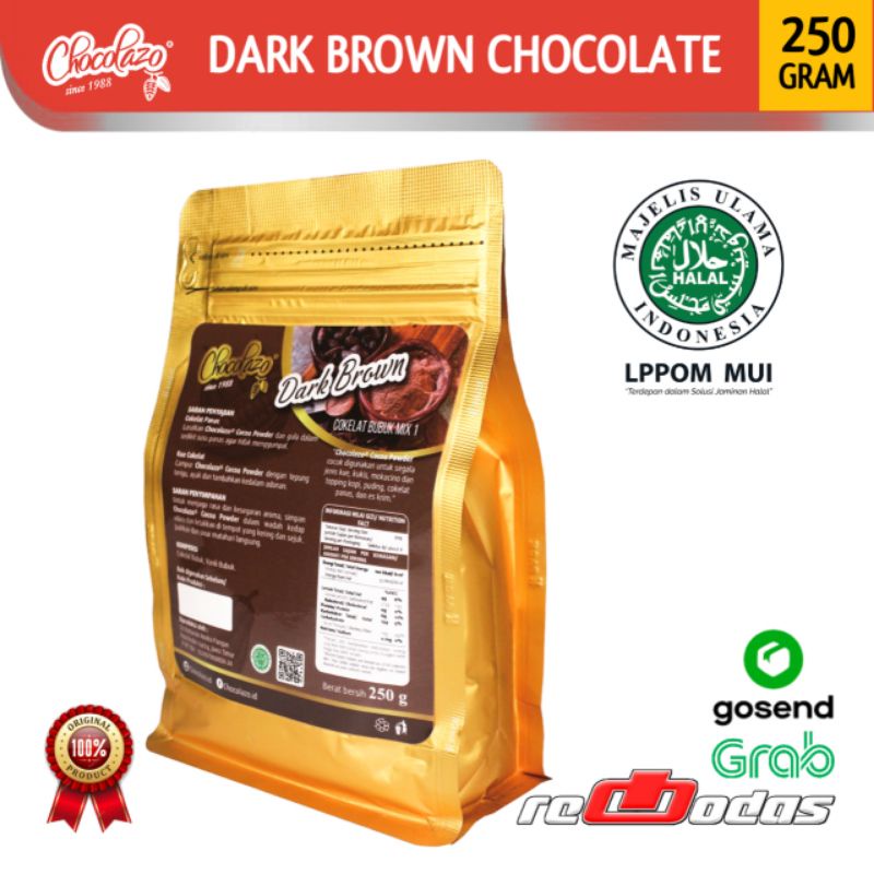 

Dark Brown Chocolate Coklat Bubuk Murni Cocoa Powder untuk Minuman & Kue Chocolazo Cokelat 250g