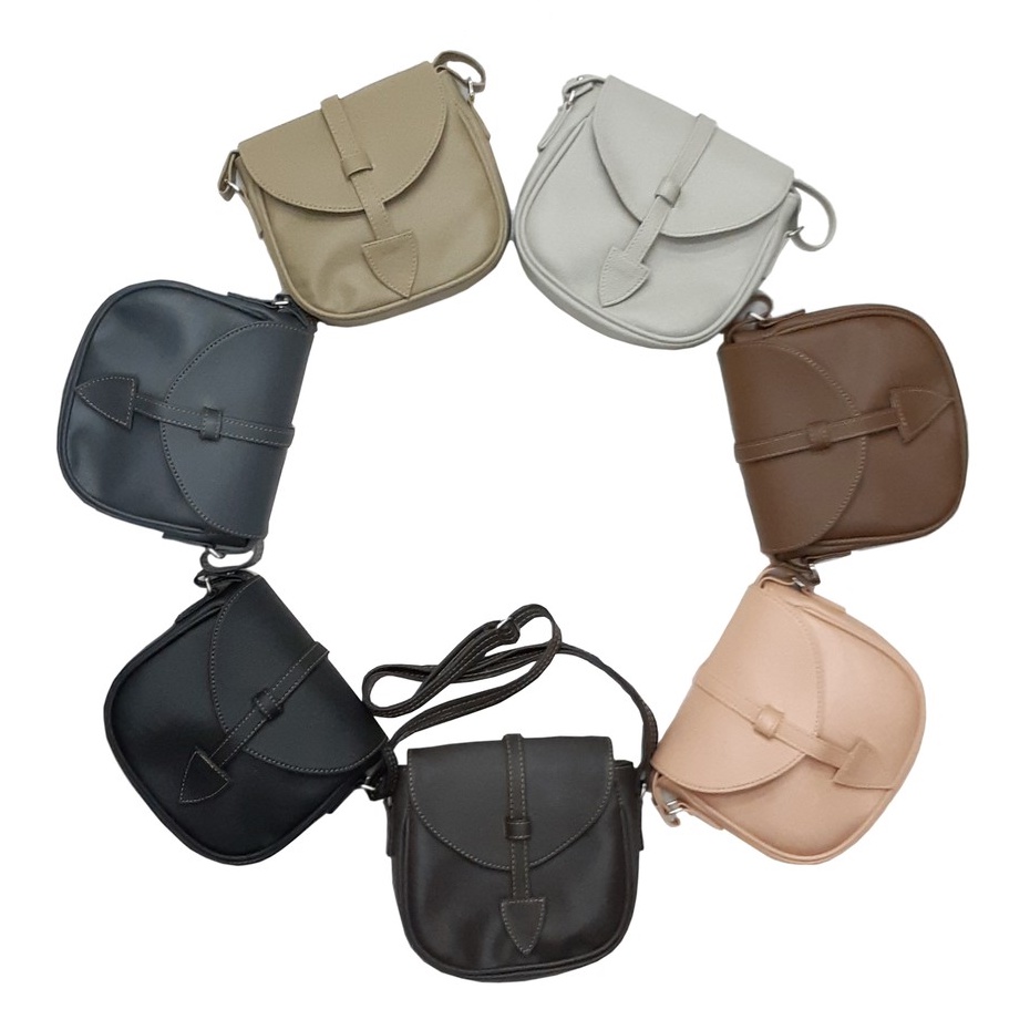 SAES ASOKA SLING BAG VINTAGE OLIVE MINI SHOULDER BAG SELEMPANG MINI Saes shop 003