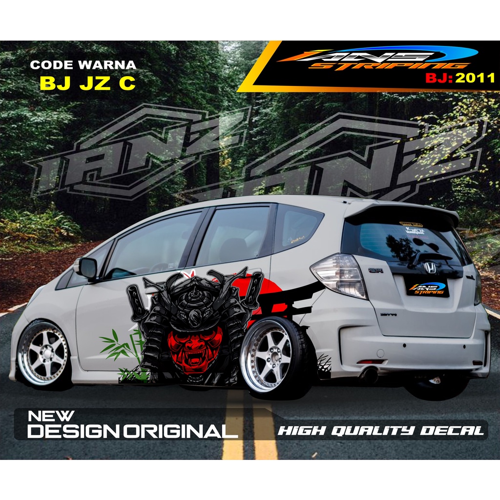 STICKER DECAL MOBIL HONDA JAZZ MOBILIO AGYA AYLA / STIKER VARIASI BODY SAMPING MOBIL AYLA / STIKER MOBIL TERMURAH / VARIASI STIKER MOBIL TERBARU / STIKER MOBIL