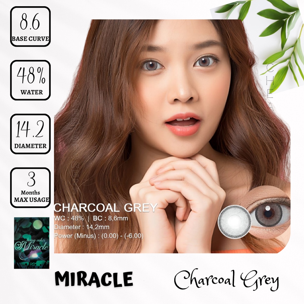 SOFTLENS LIVING COLOR - MIRACLE 14.20 MM MINUS -0.50 SD -2.75