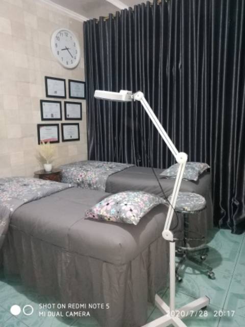 Sprei Salon Empuk + Bedcover Klinik Kecantikan. Sprei isi Dakron Rumbay Seprai Salon Facial Klinik Kecantikan