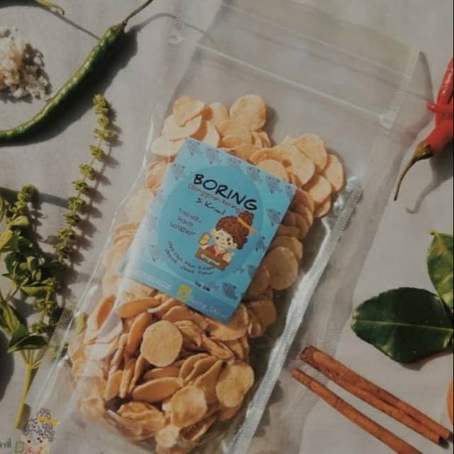 [ASLI SIDAYU GRESIK] BONGGOLAN KERING/BASRENG IKAN/KERIPIK BONGGOLAN JUMBO 500 GRAM (ORIGINAL)