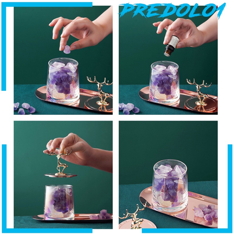 (Predolo1) Diffuser Minyak Esensial Aromaterapi Bahan Batu Kristal