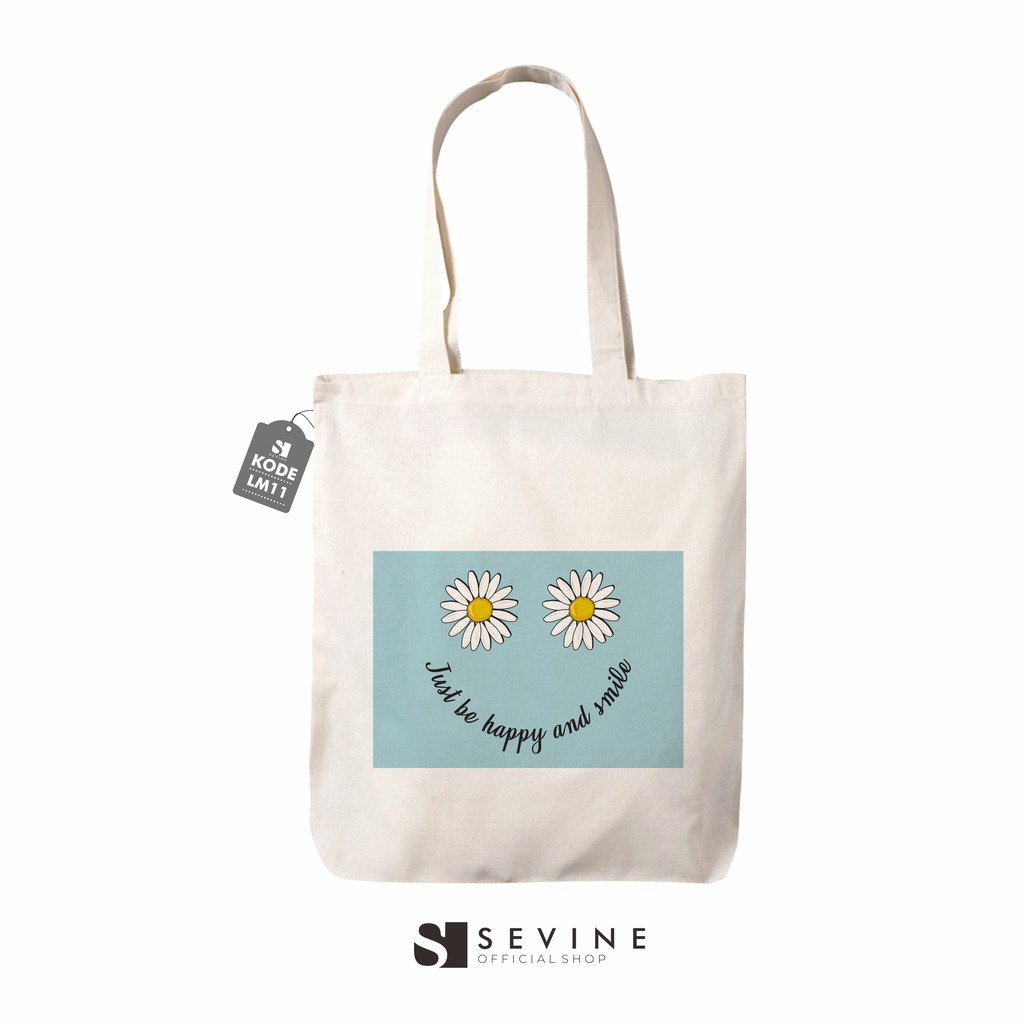 Sevine Totebag Tas Wanita Tote Bag Resleting Aestethic Quote Motivation - LM