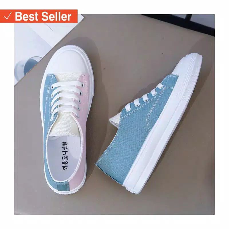Sepatu Sneakers Tali Converse Ying yang-Tosca pink