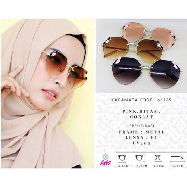 Kaca mata polarized / kaca mata perempuan / kaca mata anti radiasi