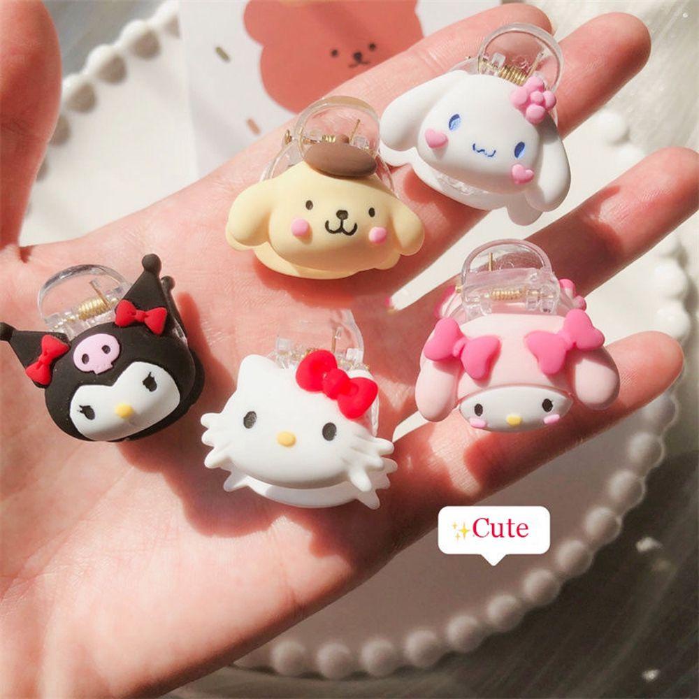 Augustina Hair Grab Clip Fashion Lovely Kuromi Jepit Rambut Mini Cinnamoroll Anjing Wanita Hair Claw