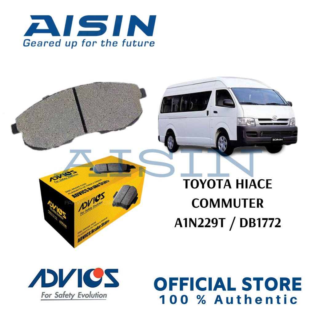 Brake Pad AISIN Hiace Commuter Kampas Rem ADVICS A1N249T ORIGINAL