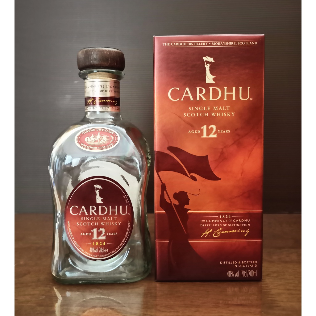 Botol bekas miras Cardhu 700 ml + Box
