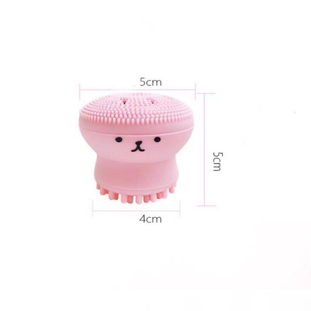 Sikat Pembersih Wajah Brush Cleaner Cleansing Facial Brush With Silikon Bentuk Gurita