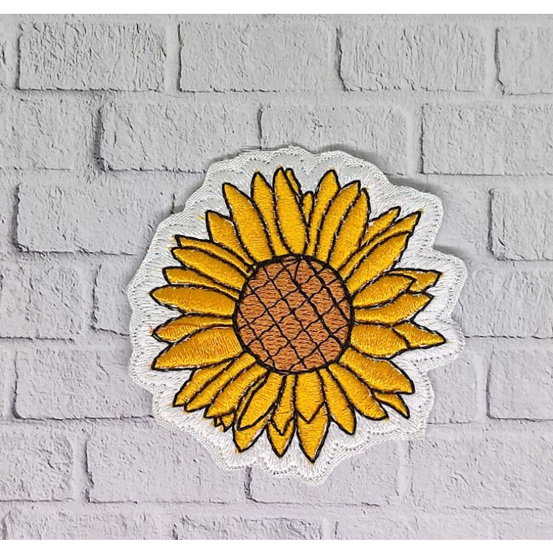 Patch Bordir SUN FLOWER / Bunga Matahari