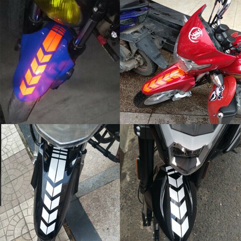 1Pc Motorcycle Moto Reflective Stickers Wheel Car And Decals Bicycle Fender Decor