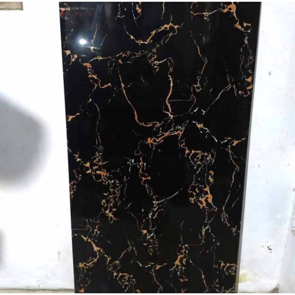 Granit Hitam Motif Gold Serenity Porto Black 60x120