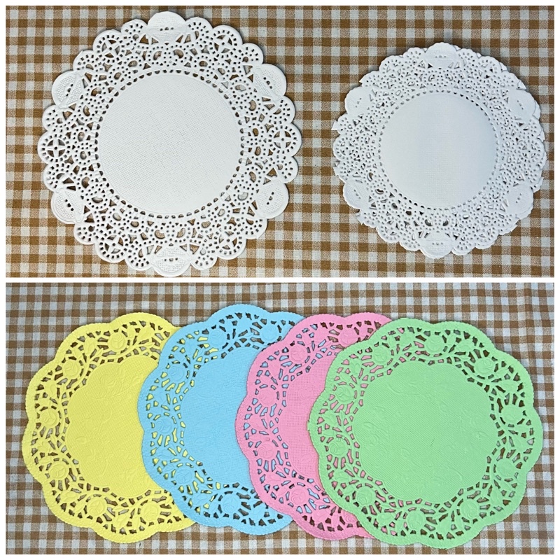 

25 pc doilies paper 3.5" 4.5" 5,5" / doillies paper / lace paper / kertas renda scrapbook journal journaling scrapbooking bujo