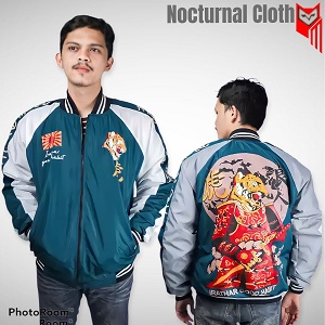 Jaket Sukajan Tiger Premium Jaket Sukajan Dragon Jaket Sukajan Printing Bahan Tebal Premium