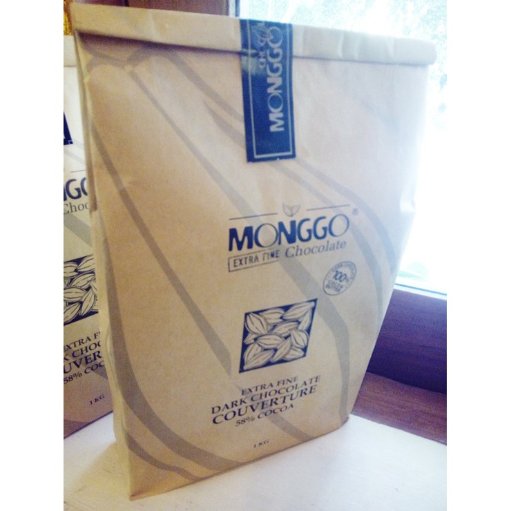 COklat Kiloan MONGGO Cokelat Belgian Murni Dark 58⎕