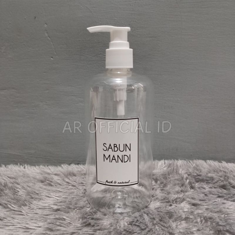 PUMP 500ML • PERLENGKAPAN RUMAH AESTHETIC • STIKER HOME LIVING LAUNDRY ROOM KITCHEN RUMAH CANTIK SABUN SHAMPO DETERGEN SABUN CUCI TANGAN PIRING BOTOL SPRAY PUMP TERBARU