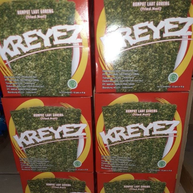 

KREYEZ rumput laut/1 bok isi 12 pcs