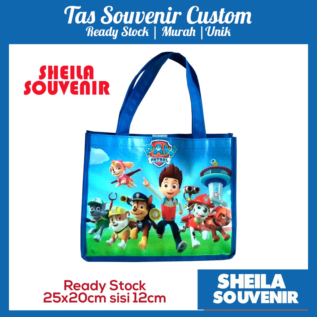 

TAS ULANG TAHUN GAMBAR PAW PATROL | TAS ULTAH GOODIE BAG KARAKTER PAW PATROL