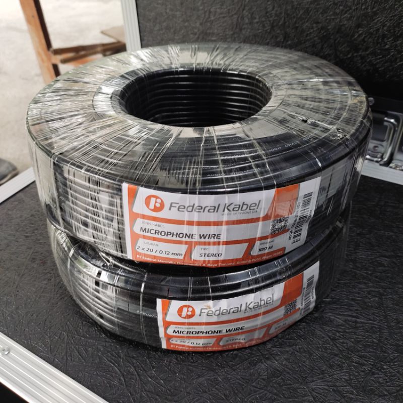 Kabel Microphone Federal 100 Meter Kabel Mic Stereo