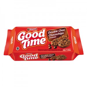 

Good Time Cookies Chocochips Double Choc 72 gram