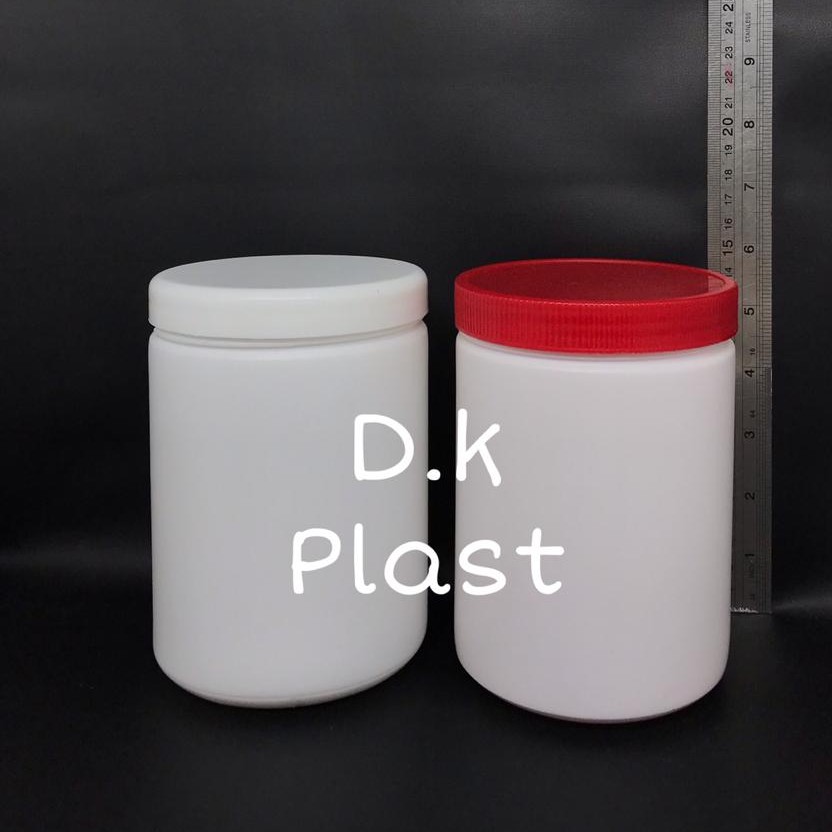 Pot Scrub Lulur 1000gram 1 kg Botol Plastik Pot Jar Scrub (ISI 2 PCS) HDPE