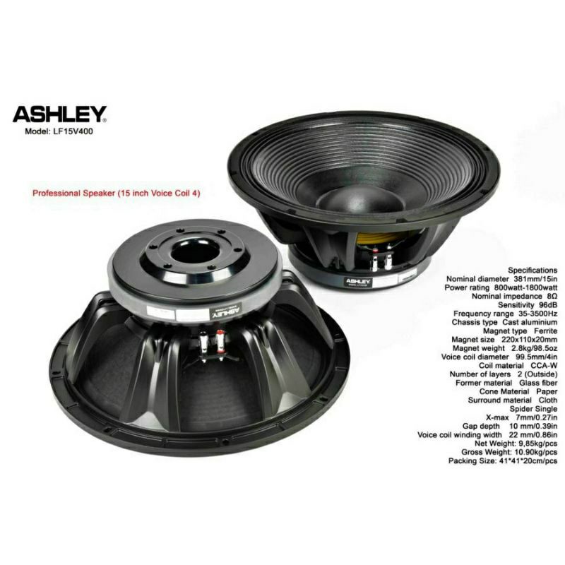 SPEAKER ASHLEY LF15V400 ORIGINAL