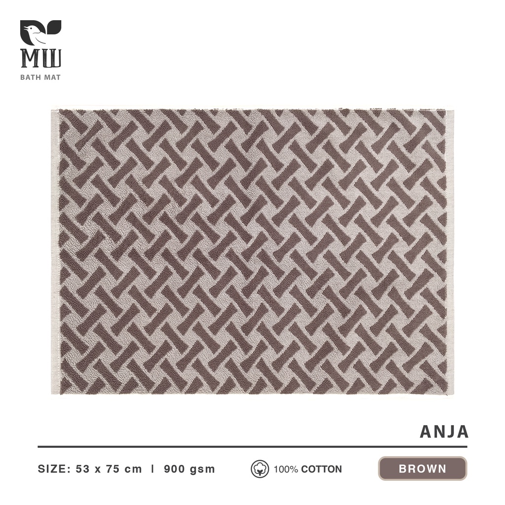 MWB Keset Morning Whistle by Terry Palmer ANJA Keset Kamar Mandi Dapur Handuk Bath Mat 53 x 75 cm