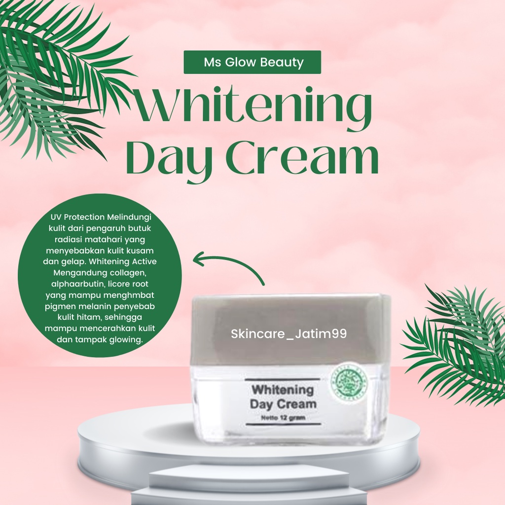 Day Cream Ms Glow/Whitening Day Cream Ms Glow/Krim Siang Ms Glow/Ms Glow Cream Siang