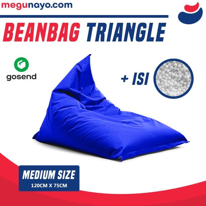 BEAN BAG TRIANGLE termasuk isi SUEDE - BeanBag Dewasa - JUMBO-JAKARTA Termurah