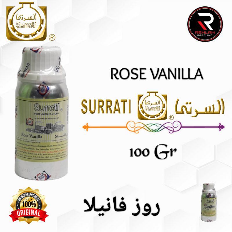 Jual Rose Vanila By Surrati Bibit Parfum Original Kemasan Segel 100 Gram Shopee Indonesia 6539