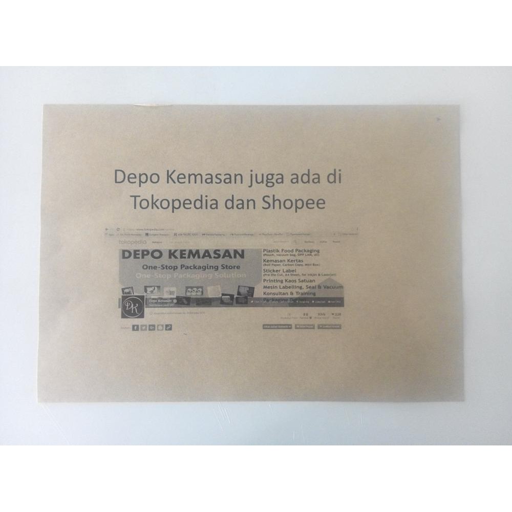 

PROMO Label Sticker Bahan Kraft Kertas Coklat ukuran A4 akhr tahun 40%sale