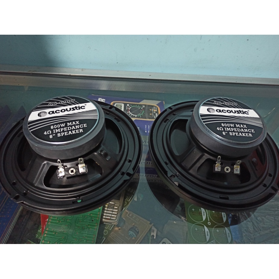 Speaker mobil Split 6inch 600w ACOUSTIC + TWEETER + crossover AC6907