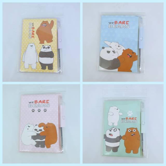 Buku Notes Kecil panpan ice  With Pulpen / Notes