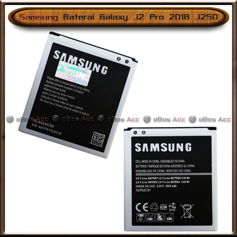 BATRE BATERAY BATERAI BATERRY SAMSUNG J2 PRO/2018/J250 ORI